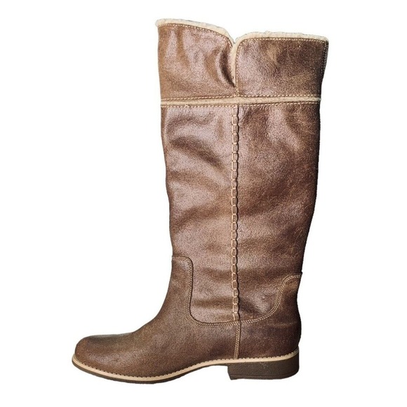 Timberland Shoreham Earthkeepers Shearling Fold Down Boots Womens Size 10 $290 - Picture 15 of 16